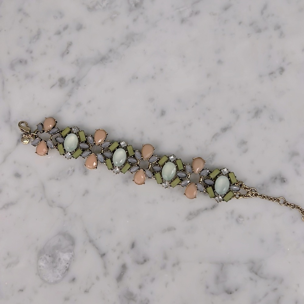 JCrew Factory Pastel statement bracelet